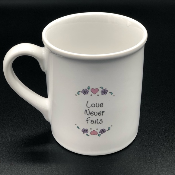 Precious Moments “Love Never Fails” coffee mug cup - Picture 2 of 5